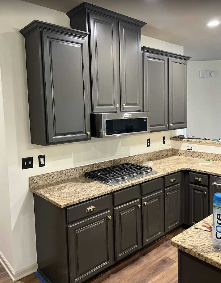 Cabinet · Charcoal Refinish